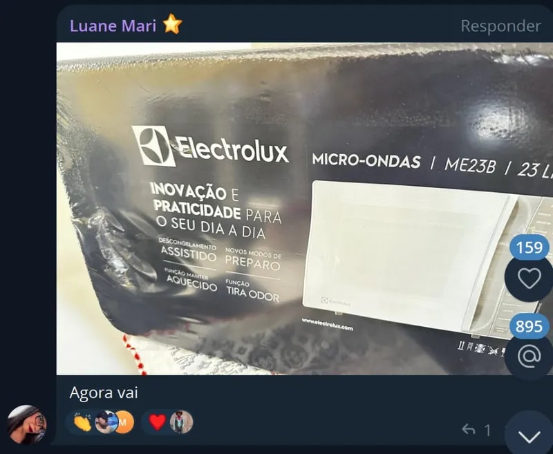 Luane recebeu