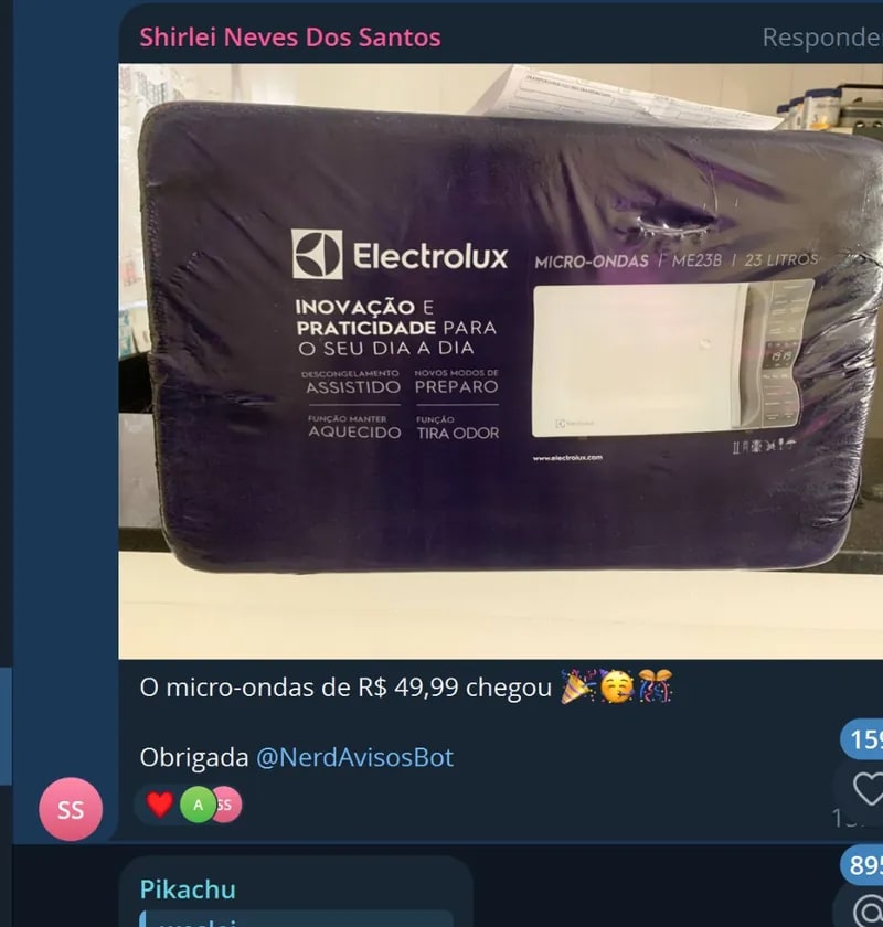 Shirlei recebeu